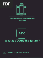 Introduction To Windows