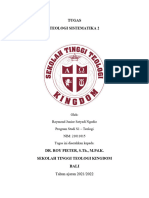 Paper Tugas Teologi Sistematika 2