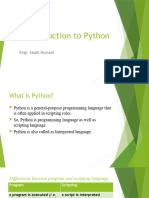 Introduction To Python