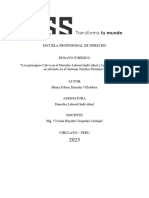 Los Principios Clave en El Derecho Laboral Individual y La Problemática Que Se Advierte en El Sistema Jurídico Peruano