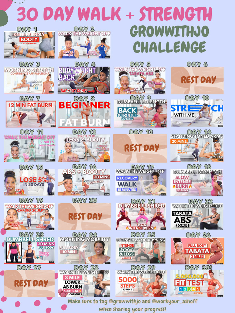 30 Day Walk + Strength Program PDF