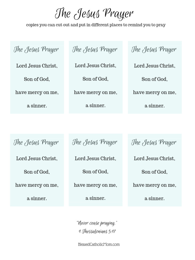 The Jesus Prayer Pdf 20 Pdf Religion Spirituality
