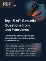 API Security Interview Questions