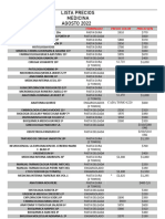 Lista Medicina Agosto 2022 - Actualizada