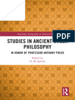 D. M. Spitzer, Studies in Ancient Greek Philosophy (2023)
