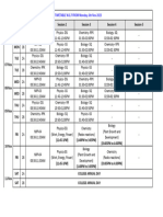 TIMETABLE W.E.F FROM Monday, 6th Nov 2023