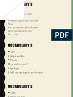 Vocabulary 3