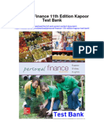 Personal Finance 11th Edition Kapoor Test Bank