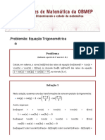 .Problemão - Equação Trigonométrica - Clubes de Matemática Da OBMEP