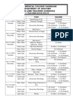 3.lower Limb Time Table