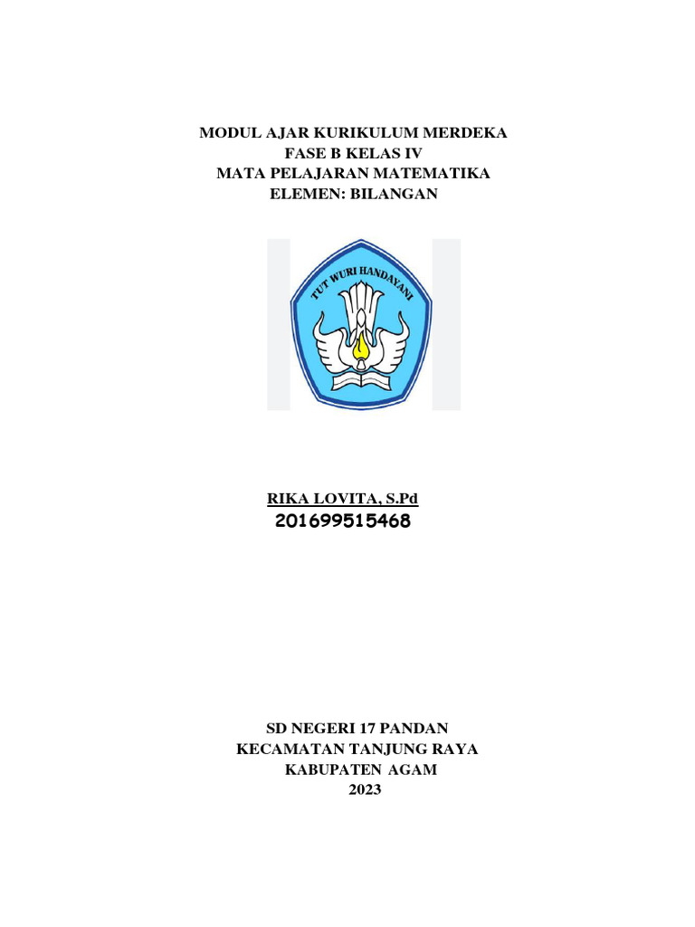 Modul Ajar Pecahan Kelas 4 SD | PDF