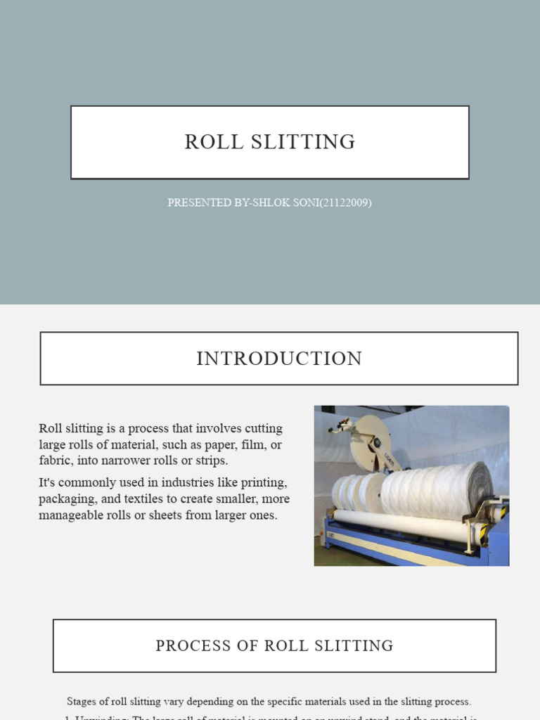 Roll Slitting | PDF | Tools | Mechanical Engineering