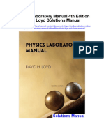 Physics Laboratory Manual 4th Edition David Loyd Solutions Manual