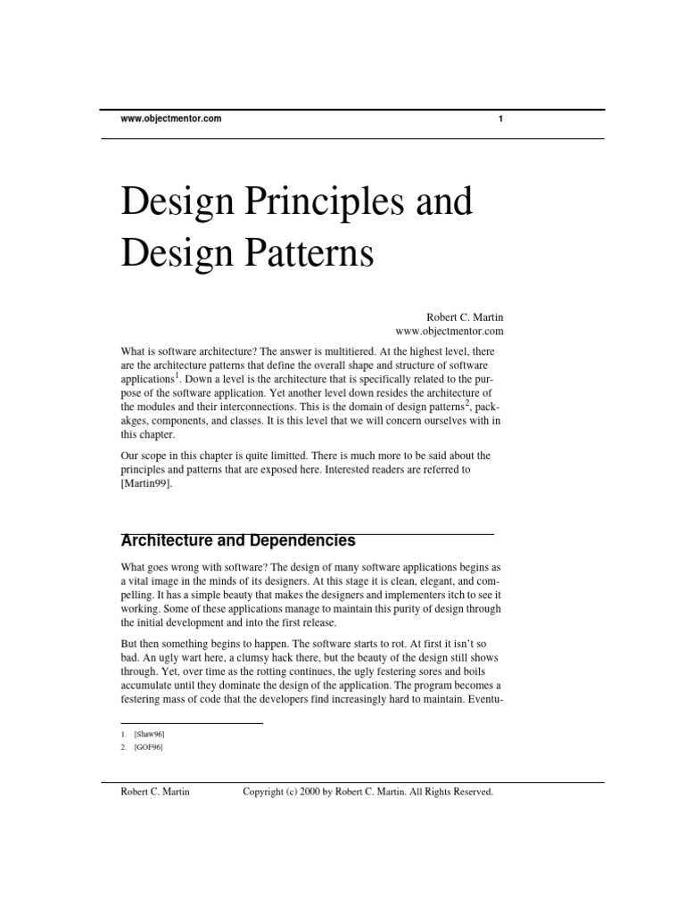 Principles and Patterns | PDF | Inheritance (Object Oriented ...