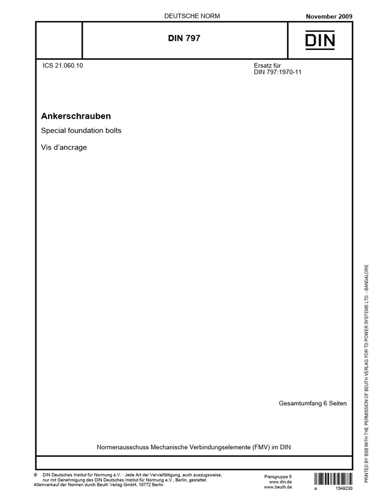 Din 797 | PDF