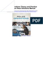 Police Operations Theory and Practice 6th Edition Hess Solutions Manual