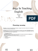 Phonology in Teaching English