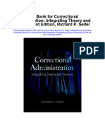 Test Bank For Correctional Administration Integrating Theory and Practice 3rd Edition Richard P Seiter