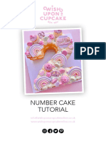 Number Cake Tutorial: Info@wishuponacupcakeonline - Co.uk WWW - Wishuponacupcakeonline.co - Uk