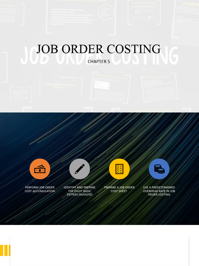 Job Order Costing and Overhead Management | PDF | Cost Of Goods Sold | Cost