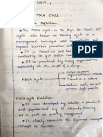 PDCA Cycle Class Notes