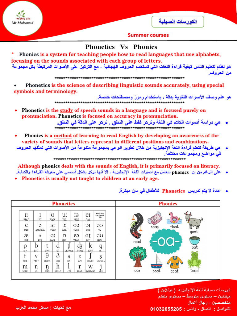 Phonetics vs phonics | PDF