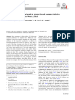 Differences in Physicochemical Properties of Commercial Rice