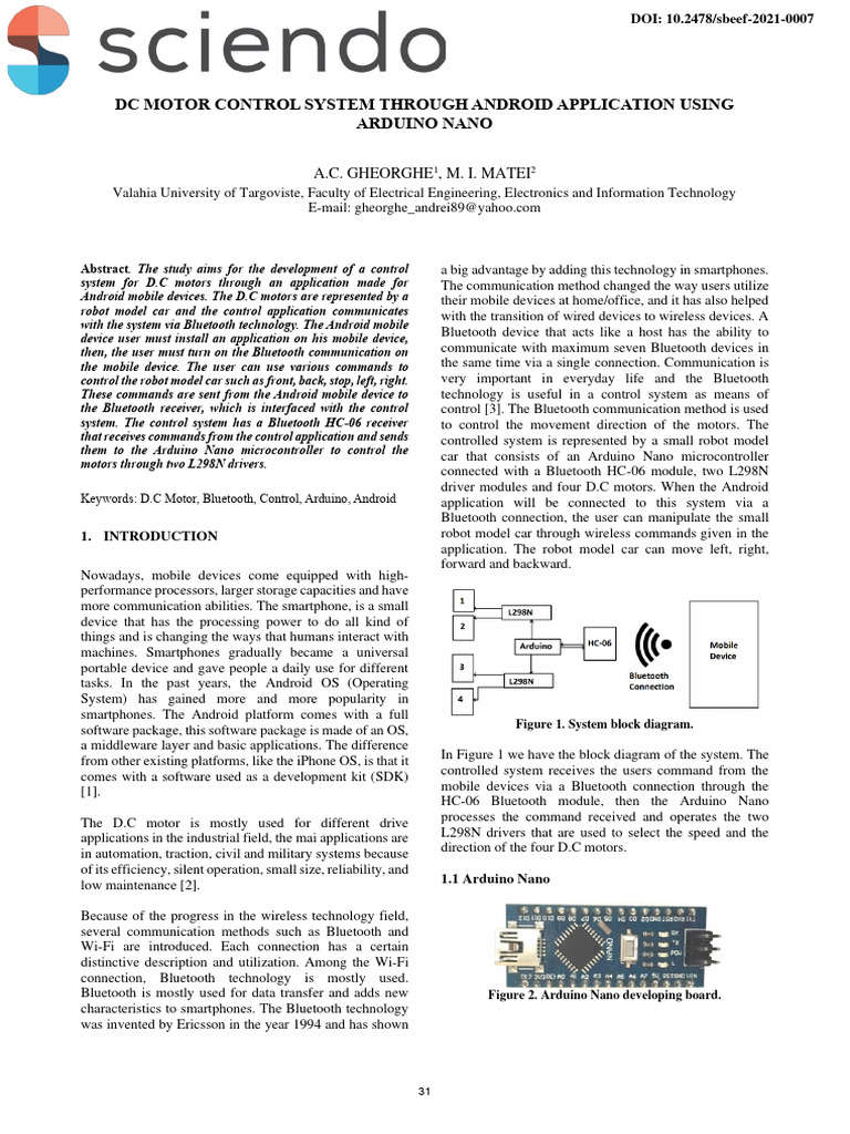 Android-Controlled DC Motor System | PDF | Bluetooth | Android ...