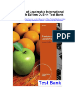 Principles of Leadership International Edition 7th Edition Dubrin Test Bank