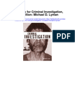 Test Bank For Criminal Investigation 1st Edition Michael D Lyman