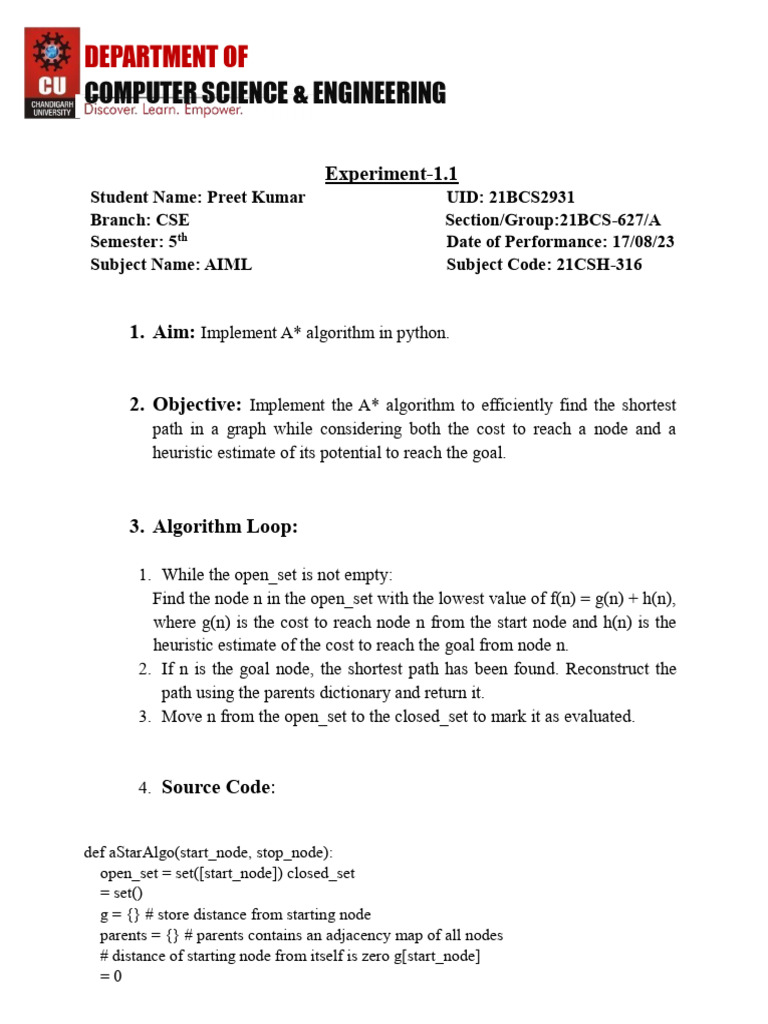 Preet Aiml 1.1 | PDF | Discrete Mathematics | Computer Science