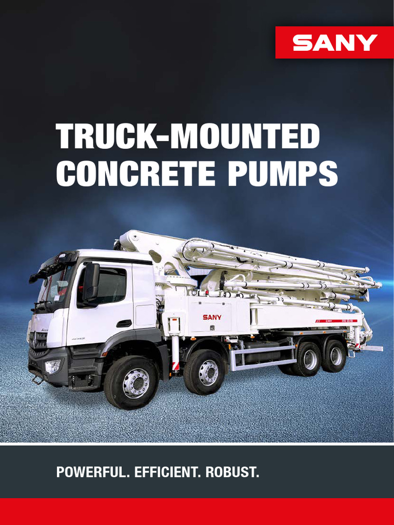 SY0011-6 EN Truck Mounted CP EU Web | PDF | Pump | Lean Manufacturing