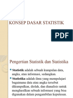 Konsep Dasar Statistik