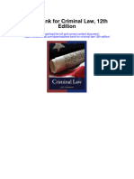 Test Bank For Criminal Law 12th Edition