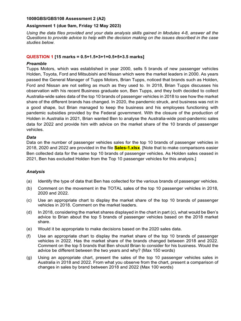 1008GBS Assignment 1 T1 2023 - 6 | PDF | Earth Sciences | Natural ...
