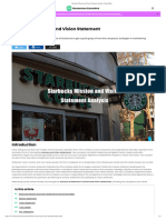 Starbucks Mission and Vision Statement Analysis - EdrawMind