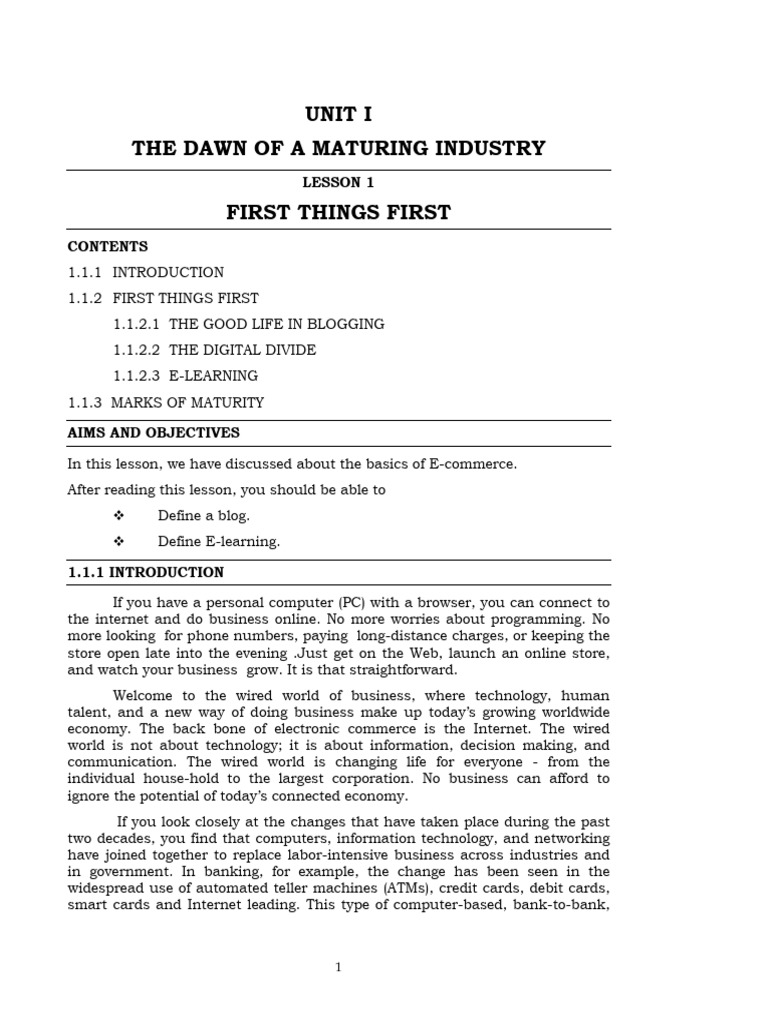 Bca E Commerce Pdf E Commerce Educational Technology