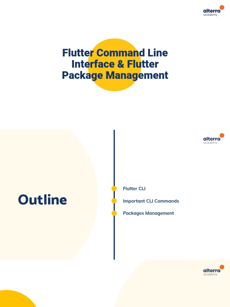02 Flutter Command Line Interface & Flutter Package Management | PDF