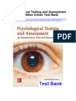 Psychological Testing and Assessment 9th Edition Cohen Test Bank