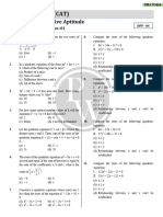 Algebra - Quadratic Equation - 1 - DPP 04 - (MBA PIONEER 2023)