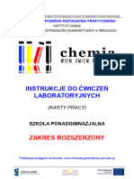 Instrukcje Do Ćwiczeń Laboratoryjnych: Zakres Rozszerzony