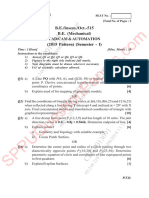 Be - Mechanical Engineering - Semester 7 - 2018 - August - Cad Cam Automation Cadcampattern 2015