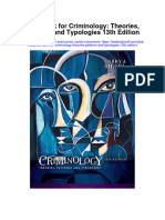 Test Bank For Criminology Theories Patterns and Typologies 13th Edition