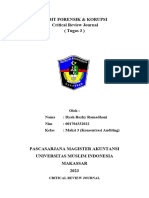 Dyah Rezky Ramadhani - Tugas 3 Critical Review Journal - Akuntansi Forensik Dan Korupsi