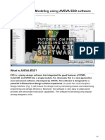 Tutorial On Pipe Modeling Using AVEVA E3D Software