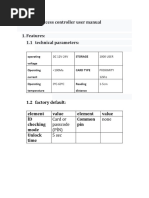 Single Door Access Controller User Manual