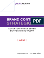 BRAND CONTENT STRATEGIQUE Extrait