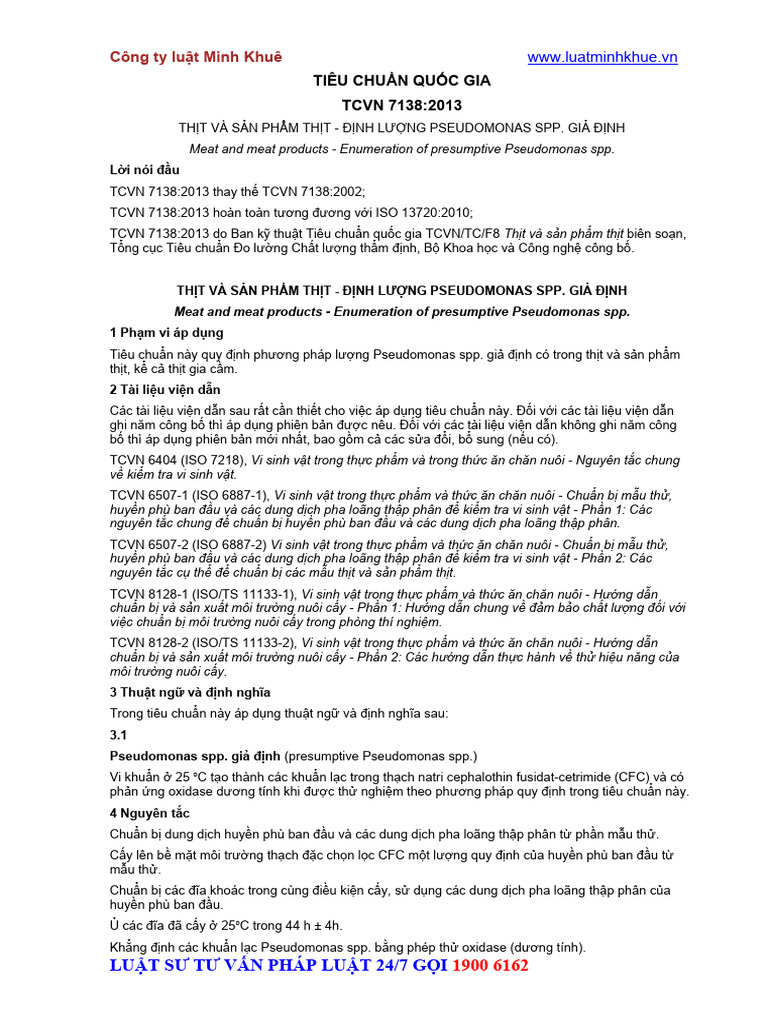 Tcvn 7138 2013 Iso 13720 2010 Pdf