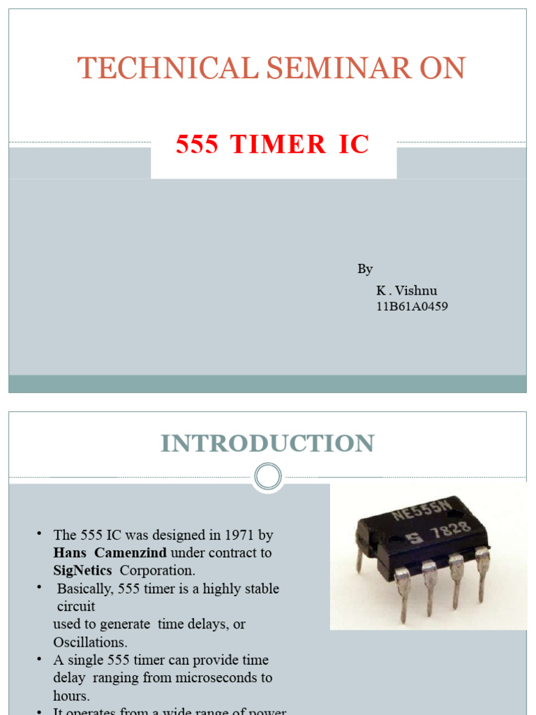 Overview of 555 Timer IC Functions | PDF | Electrical Engineering ...