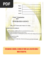 Grade 8 Integrated Science Exam 2025 | PDF